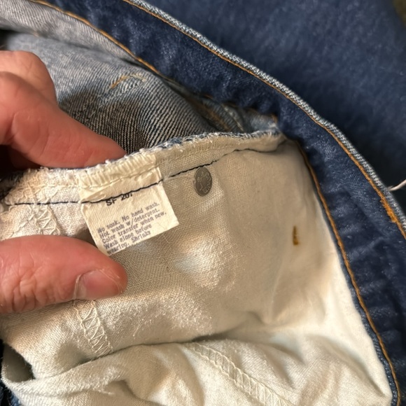 Vintage 80’s Levi’s 505 Orange Tab Denim Jeans Made in USA Size 34x32 - Picture 9 of 9